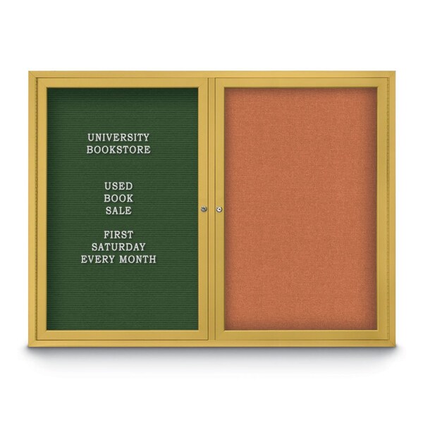 Corkboard, Cork Backing/ Bronze, 48" x 36"